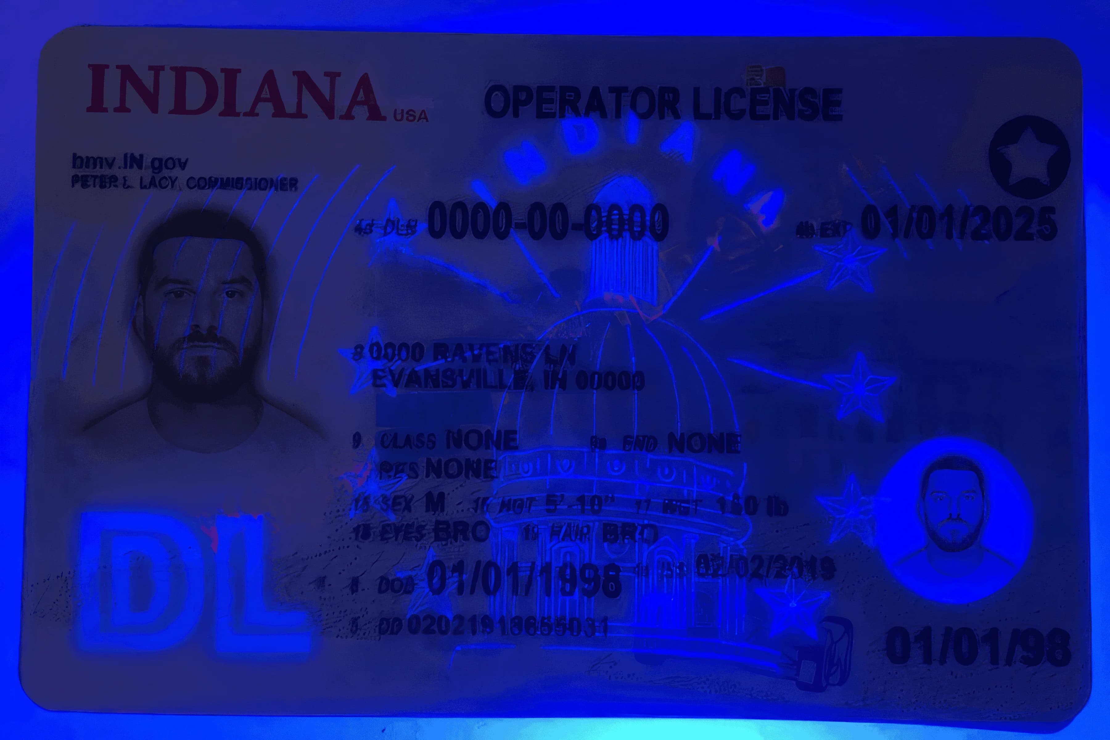 indiana fake id