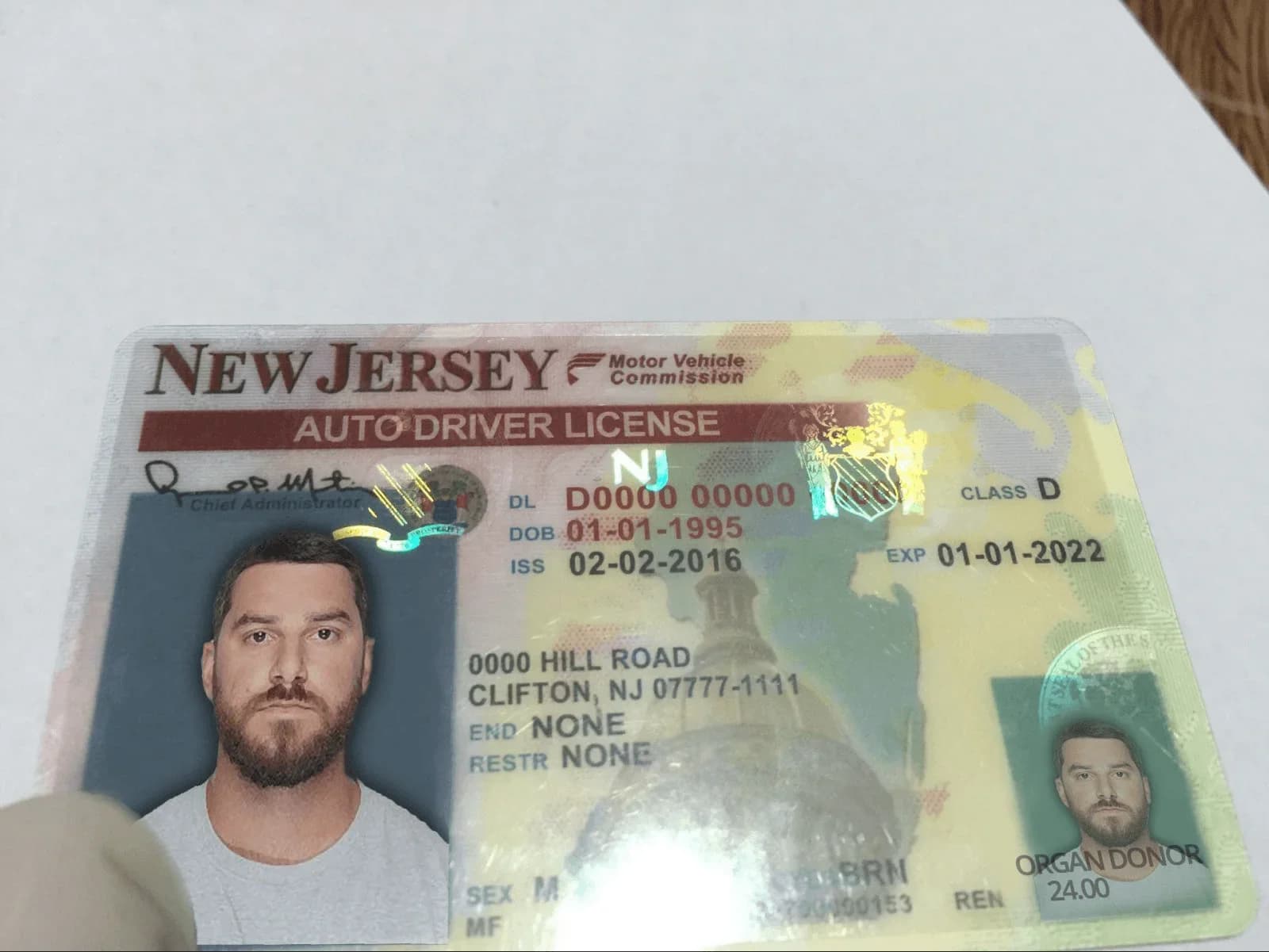 New Jersey Fake ID